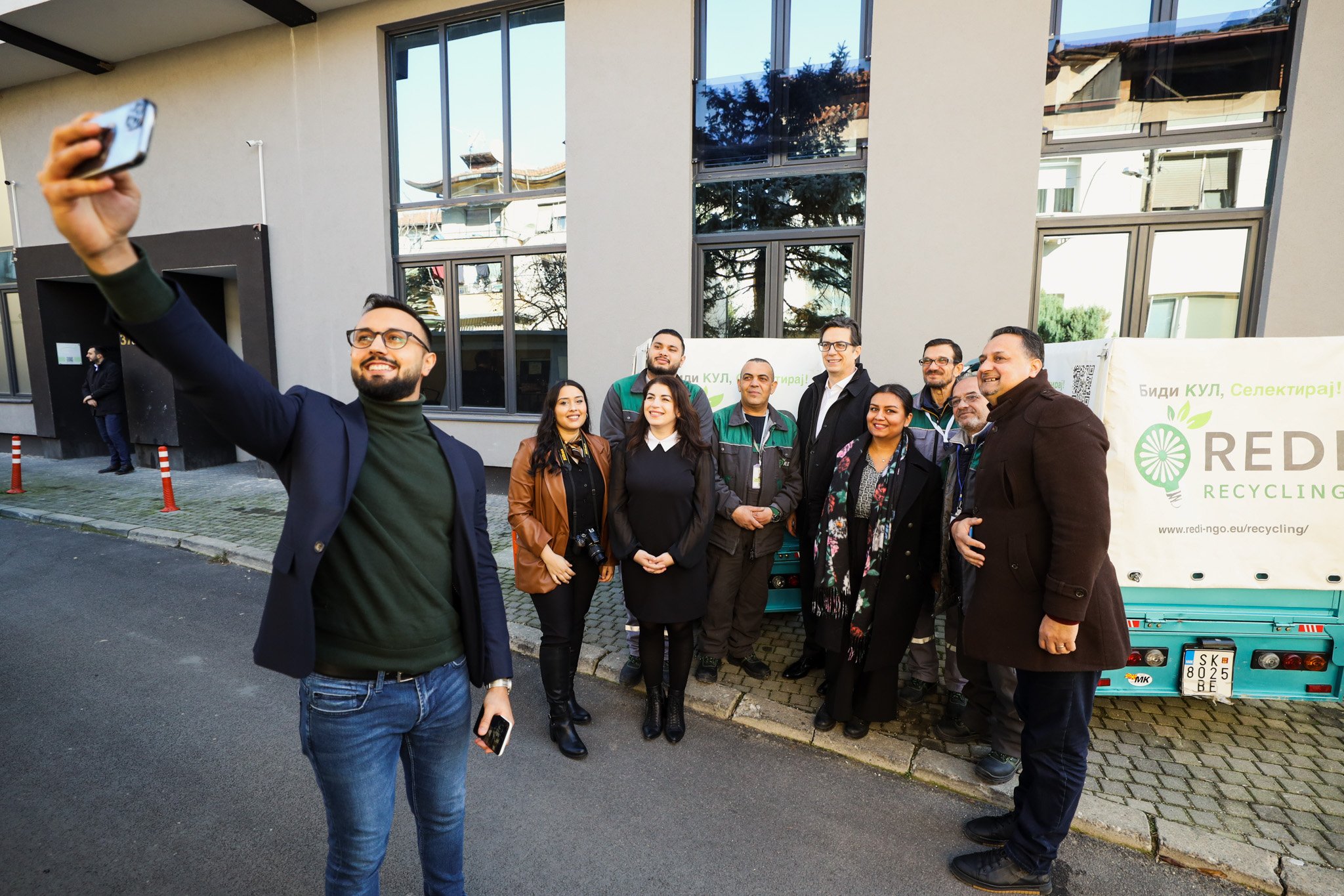 REDI Recycling office welcomed the President of North Macedonia, Mr Stevo Pendarovski